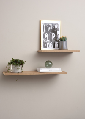 Wandplank Lydia naturel - 38 x 20 cm