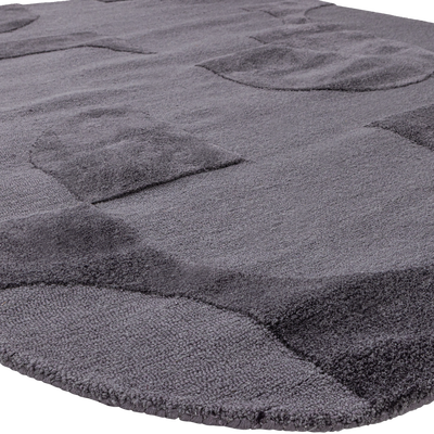 Livo vloerkleed viscose/wol grijs 170x240 cm