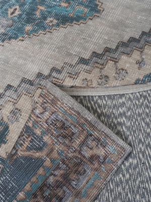 Vloerkleed Karaca - Blue 03