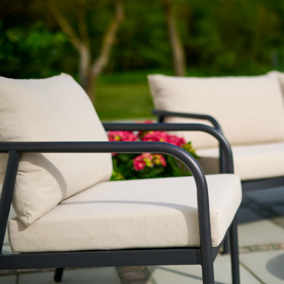 Tuin loungeset Manu 5-delig met zitkussens