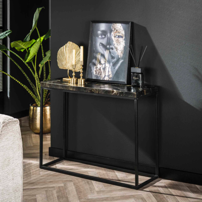 Haltafel Zwart &amp; Goud