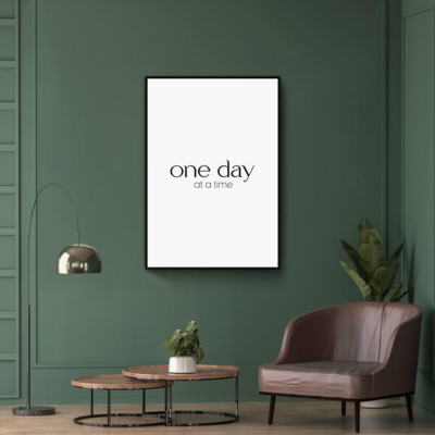 Walljar poster ingelijst - One Day At A Time