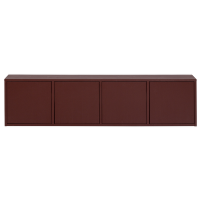 Merel tv meubel grenen bordeauxrood [fsc]