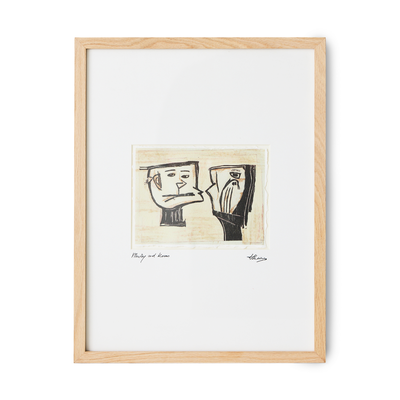 HKliving Schilderij Framed artwork marty and kosso 34x44 cm