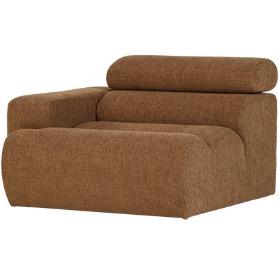 Novi 1-zits element arm links boucle karamelbruin