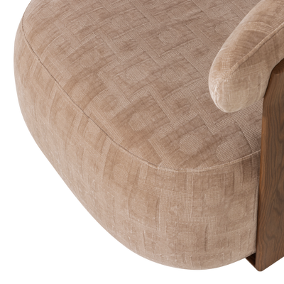 Foon fauteuil 3d structuurstof bruin [fsc]