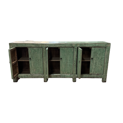 Dressoir groen 6dr droog uniek