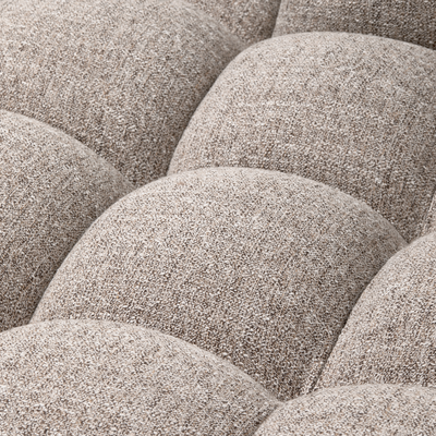 Allure chaise longue links geweven stof naturel melange