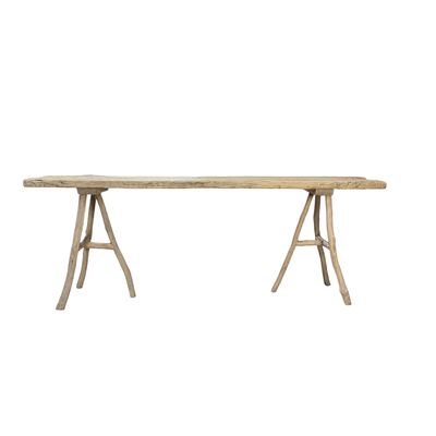 wandtafel stronkpoot met organische uitstraling 