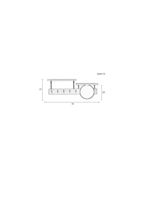 Housecraft living Joben Kapstok Spiegel