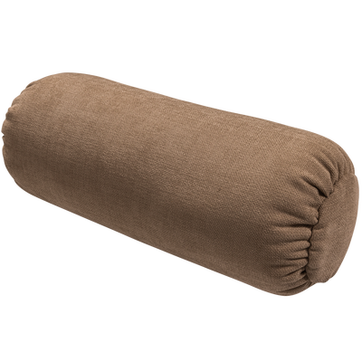 Baggy rolkussen 50xo23 cm 3d chenille middenbruin