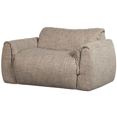 Baggy loveseat geweven chenille bruin