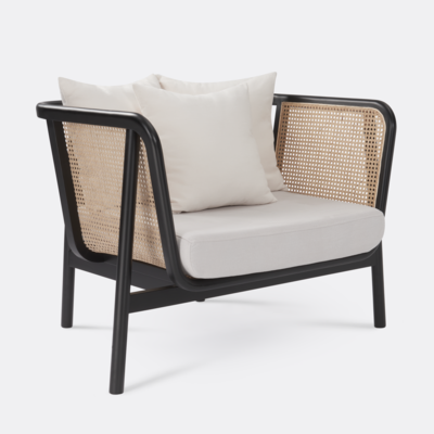 Fauteuil Mulan Fauteuil Mulan zwart