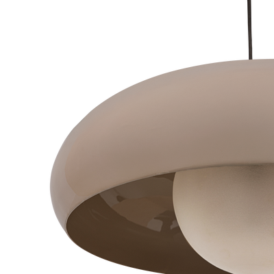 Tivo hanglamp rond metaal hoogglans zand