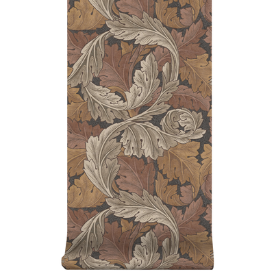 vliesbehang william morris at home acanthus burnt orange