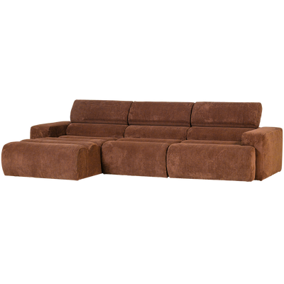 Novi chaise longue bank links oranje melange