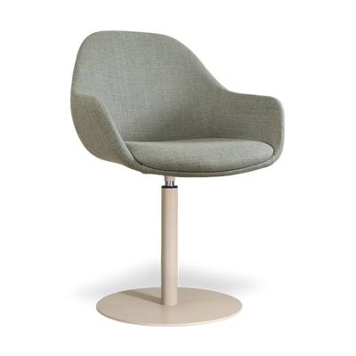 niva-mae draaibare eetkamerstoel- beige onderstel