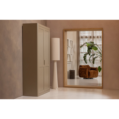 Loft vloerlamp xl metaal/boucle tapenade 187xo35 cm
