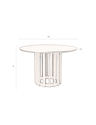 Dutchbone eettafel Barlet