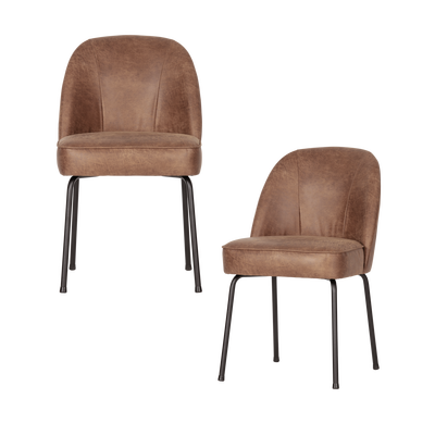 Vogue eetkamerstoel structure velvet brass