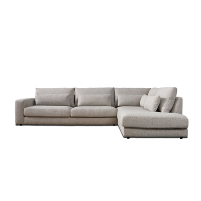 Hoekbank Lusaro Lichtgrijs Ottoman