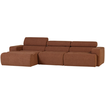 Novi chaise longue bank links oranje melange