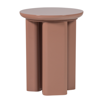 Orivo bijzettafel hout hoogglans oudroze [fsc]