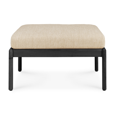 Teak Jack footstool - outdoor - zwart 