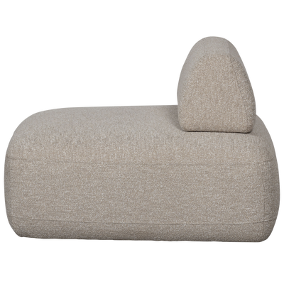 Sterck fauteuil met verplaatsbare rugleuning boucle naturel