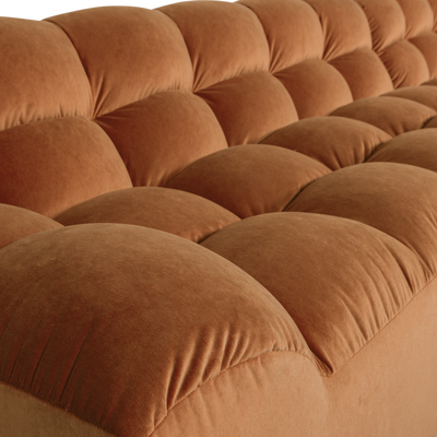 Allure chaise longue rechts geweven stof naturel melange