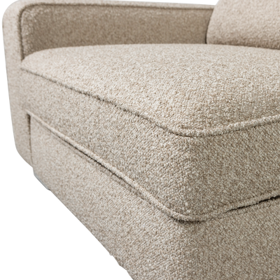 Lazy 1-zits element met arm links boucle antraciet