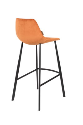Dutchbone Franky Barkruk Velvet 80 cm - Set van 2