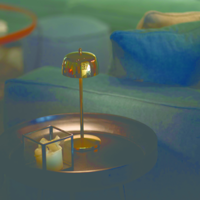 Zafferano tafellamp Circe oplaadbaar