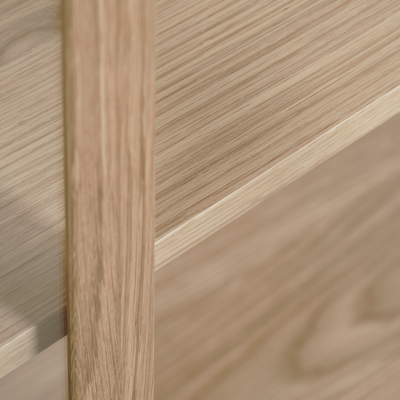 Eikenhouten dressoir Boris - met glazen deuren