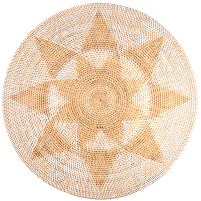 Rotan wandbord Pelat musim penas XXL Ø70cm incl. han