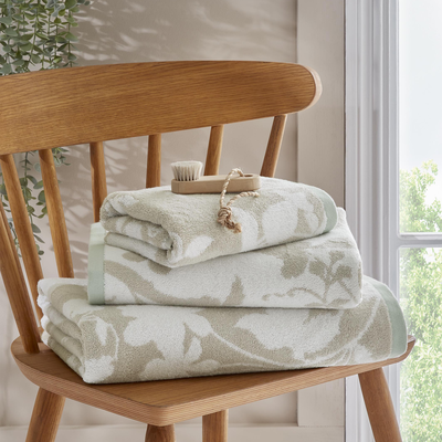 badtextiel laura ashley oriental garden dove grey