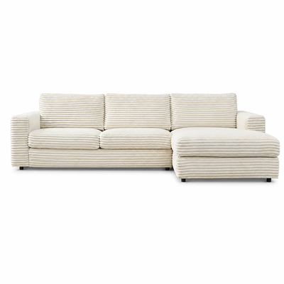 Hoekbank Avero Crème Chaise Longue