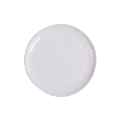 Bord Celia hammered white ø21,6 - set van 6