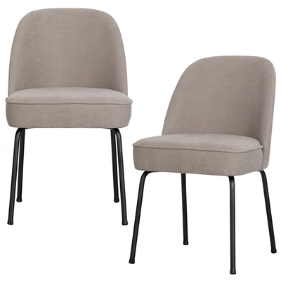 Vogue eetkamerstoel structure velvet brass