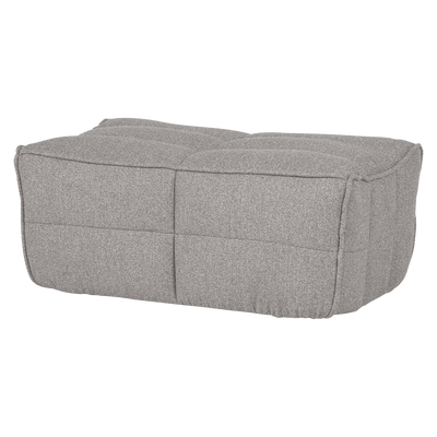 Cluster hocker velvet warm taupe
