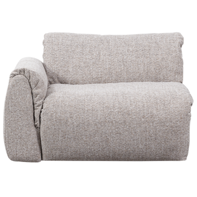 Baggy 1-zits element met arm links geweven chenille oudroze