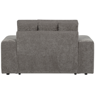 Second date loveseat velvet warmgrijs