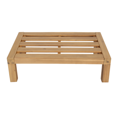 Relax tuin hocker/bijzettafel acaciahout naturel/zand [fsc]