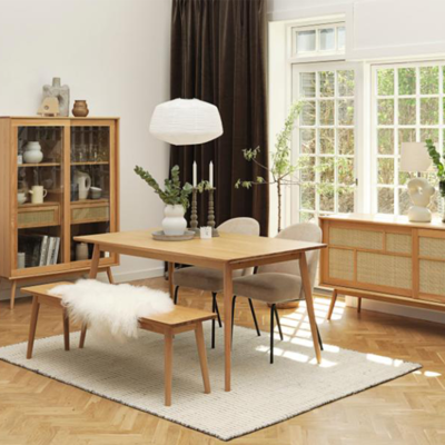 Verlengbare houten eettafel Boas - 150 x 90 cm