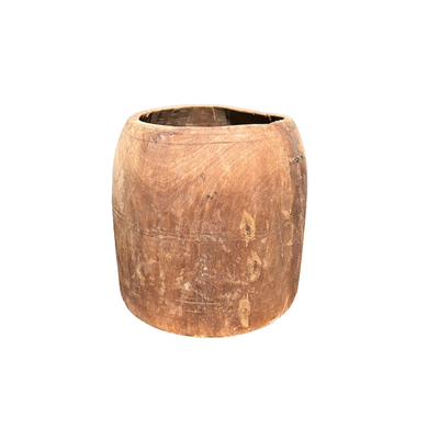 Oude houten pot uniek item