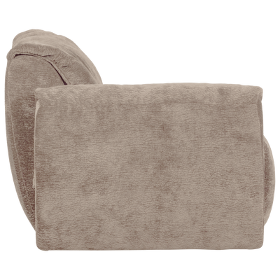 Baggy 1-zits element met arm links geweven chenille oudroze