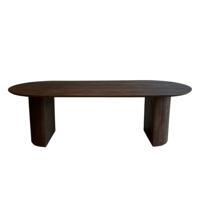 Old Inn wonen eetkamertafel Luca bruin ovaal Old Inn wonen eetkamertafel Luca bruin ovaal- 240 cm