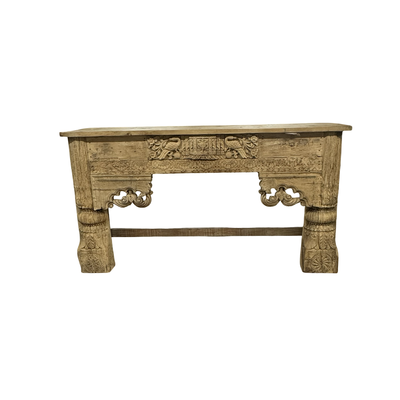 Wandtafel met mooie snijwerk naturel