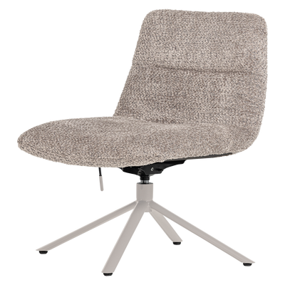 Soren verstelbare draaifauteuil wollig grijs