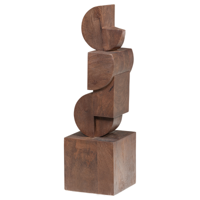 Draxa sculptuur ornament hout bruin